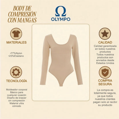 Body De Compresion Con Mangas